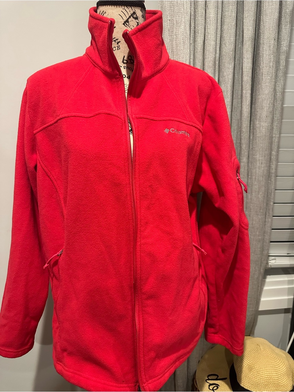 Columbia Women's Bright Red Full-Zip Fleece Jacket